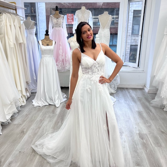 Elegant White Bridal Gown